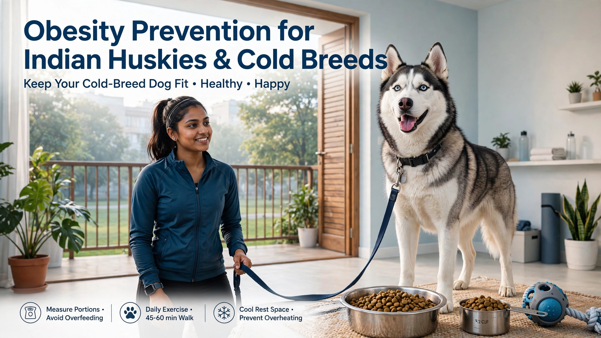 Obesity Prevention for Indian Huskies & Cold Breeds